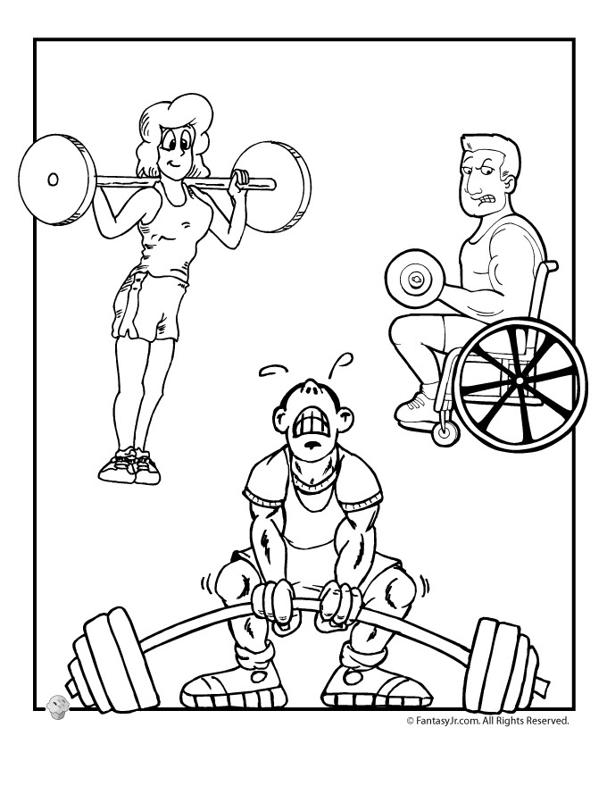 Best ideas about Olympics Coloring Pages
. Save or Pin Olympic and Paralympic Weight Lifters Coloring Page Now.
