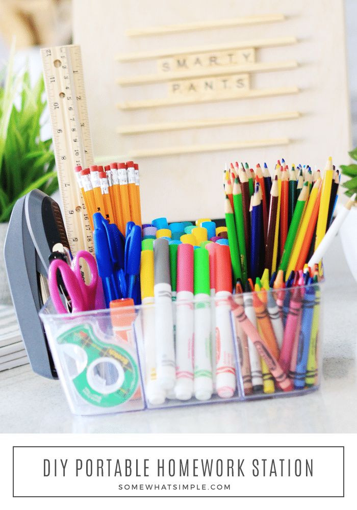 Best ideas about One Stop DIY Shop
. Save or Pin DIY Portable Homework Station Now.