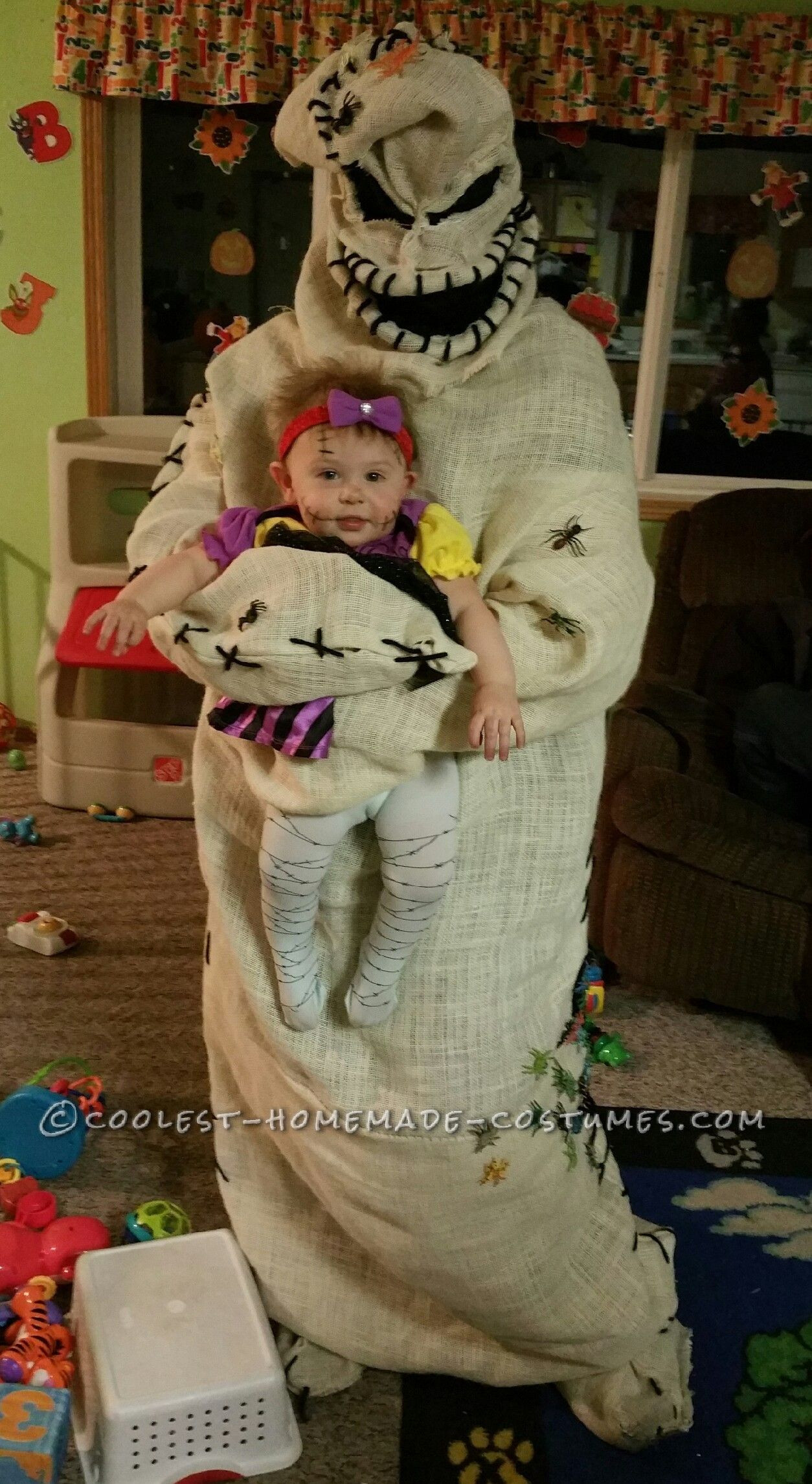 Best ideas about Oogie Boogie Costume DIY
. Save or Pin Coolest Oogie Boogie Costume and Baby Sally Doll Now.