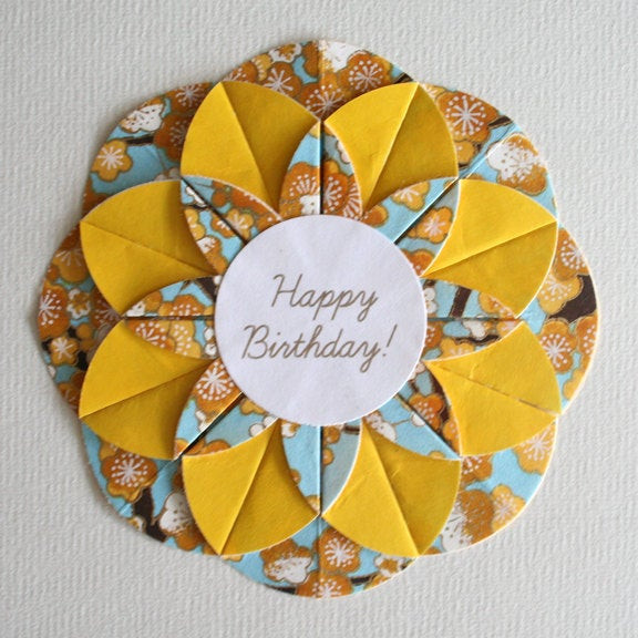 Best ideas about Origami Birthday Card
. Save or Pin Blue and Gold Origami Happy Birthday Card Now.