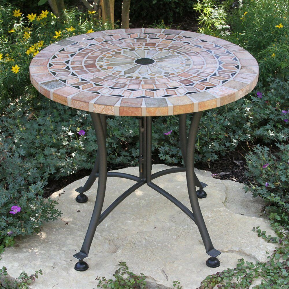 Best ideas about Outdoor Accent Tables
. Save or Pin Outdoor Interiors MS Sandstone Mosaic Accent Table Now.