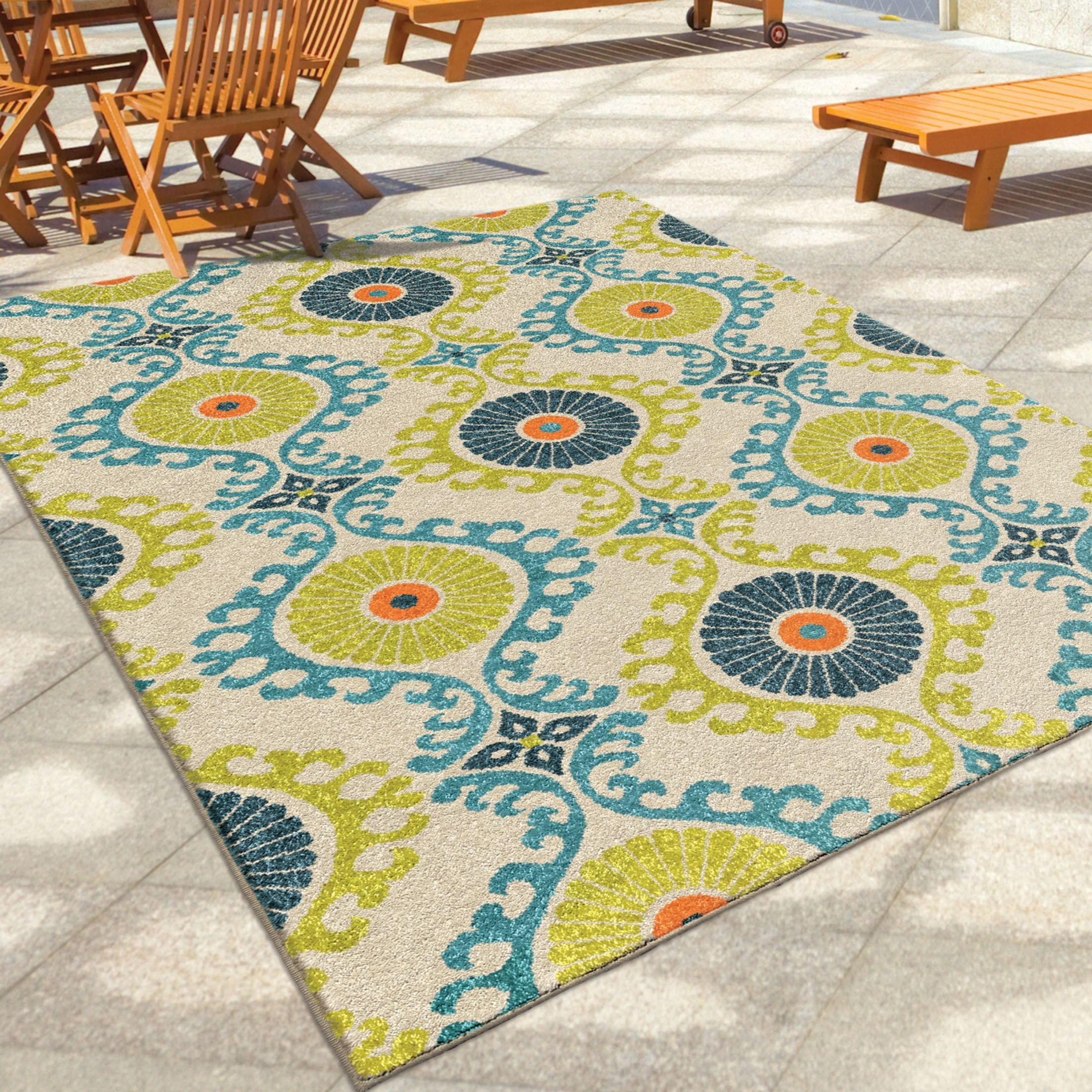Best ideas about Outdoor Area Rugs
. Save or Pin Orian Rugs Indoor Outdoor Scroll Medallion Kokand Multi Now.