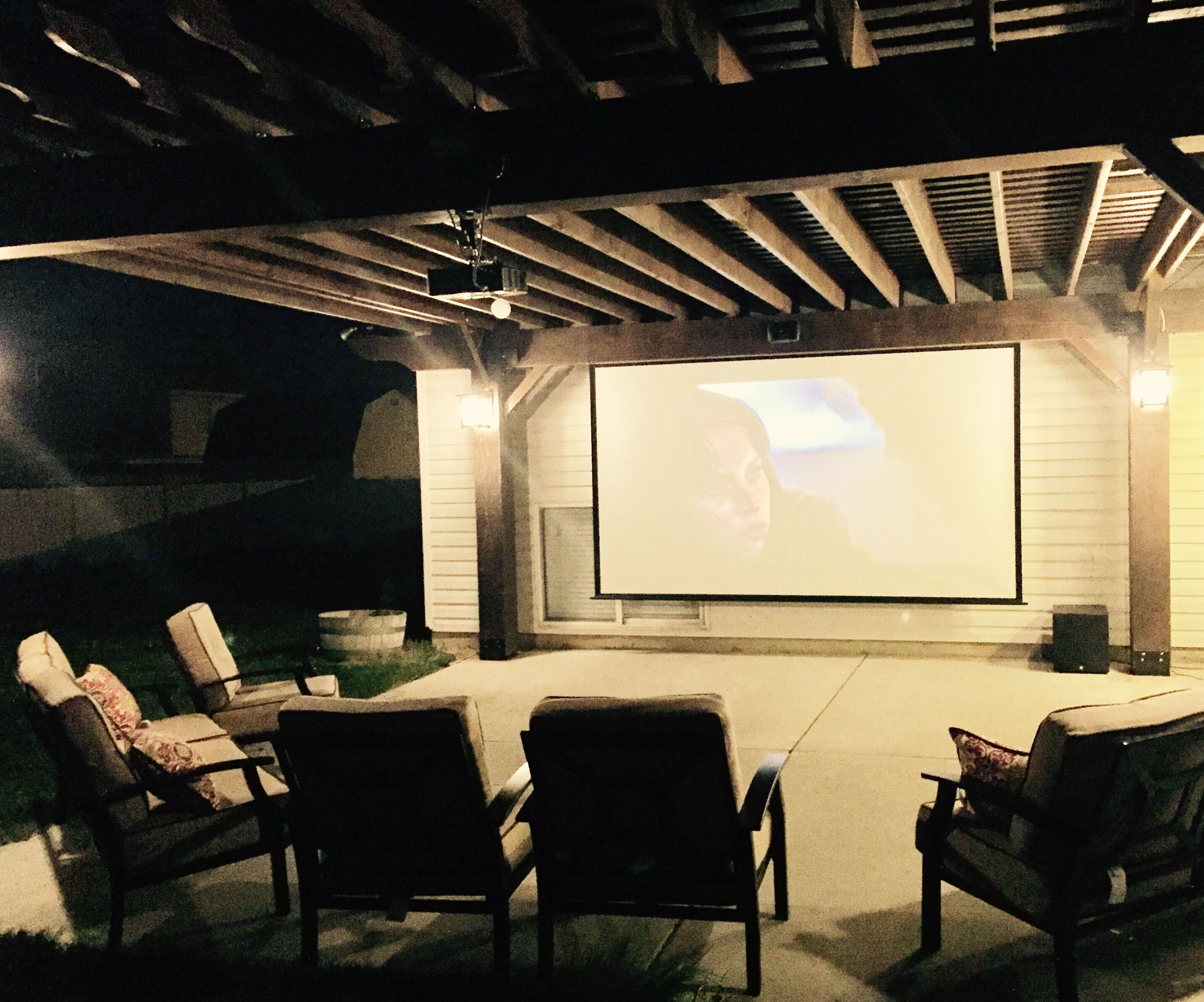 Best ideas about Outdoor Movie Projector DIY
. Save or Pin DIY Pergola Pergola post lighting optoma projector 150 Now.