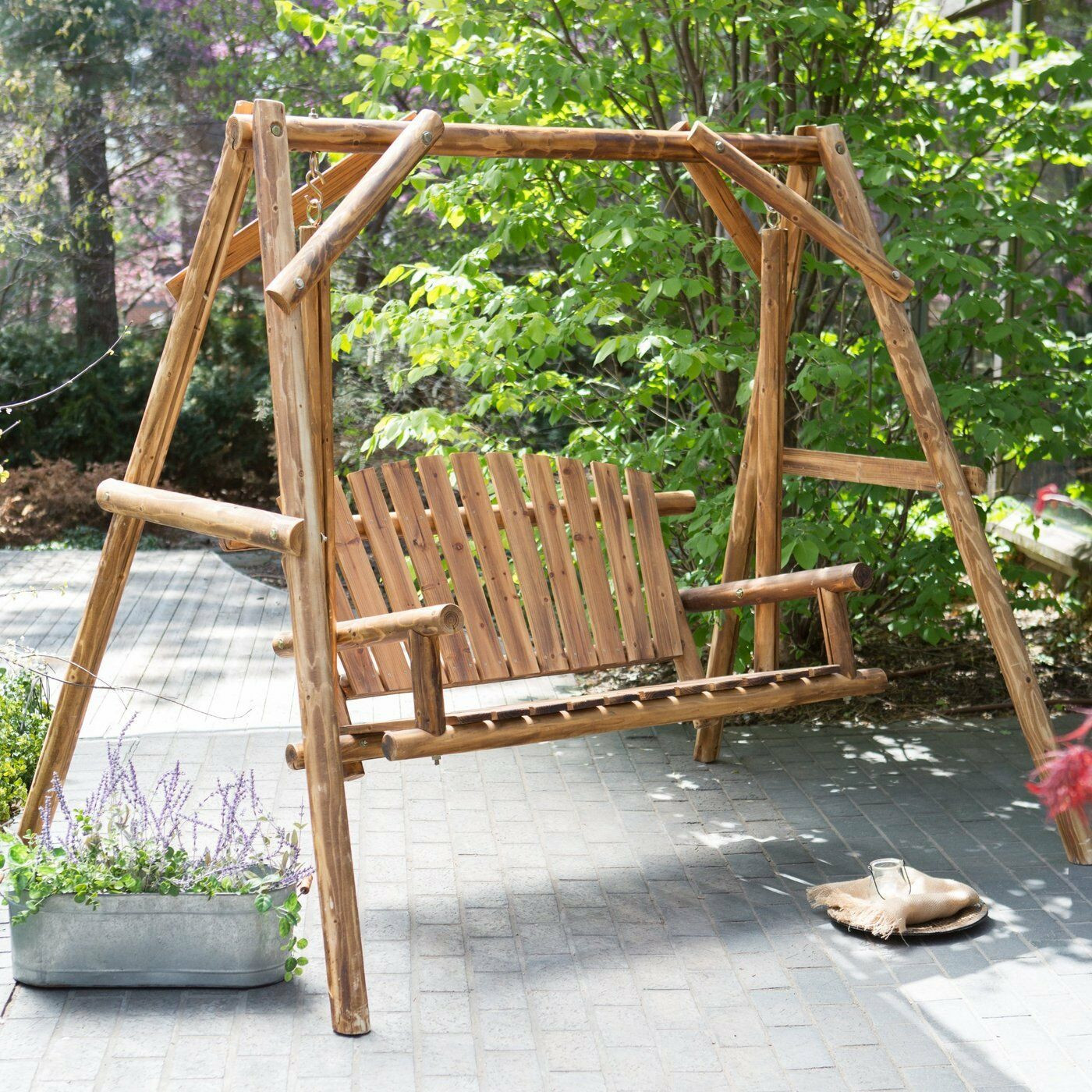 Best ideas about Outdoor Porch Swing
. Save or Pin Wood Porch Swing Bench Deck Yard Outdoor Garden Patio Now.