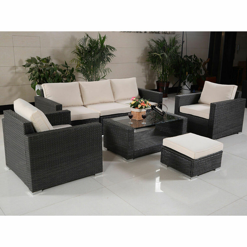 Best ideas about Outdoor Sectional Sofa
. Save or Pin 7 PCS Outdoor Patio Rattan Wicker Furniture Set Sectional Now.