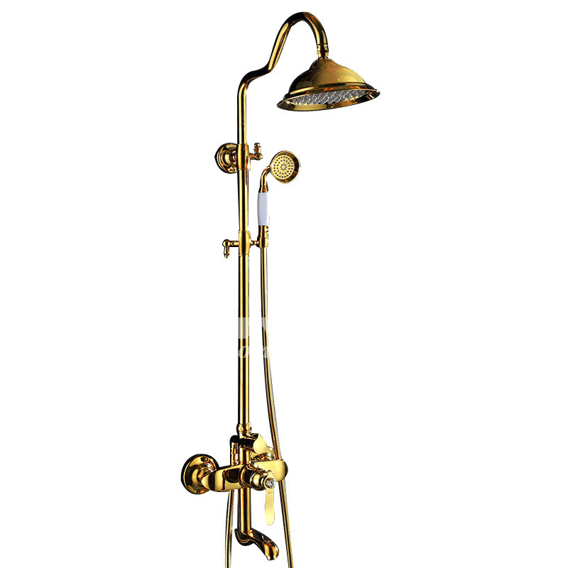 Best ideas about Outdoor Shower Fixtures
. Save or Pin Luxury Polished Brass Wall Mount Gold Outdoor Shower Fixtures Now.