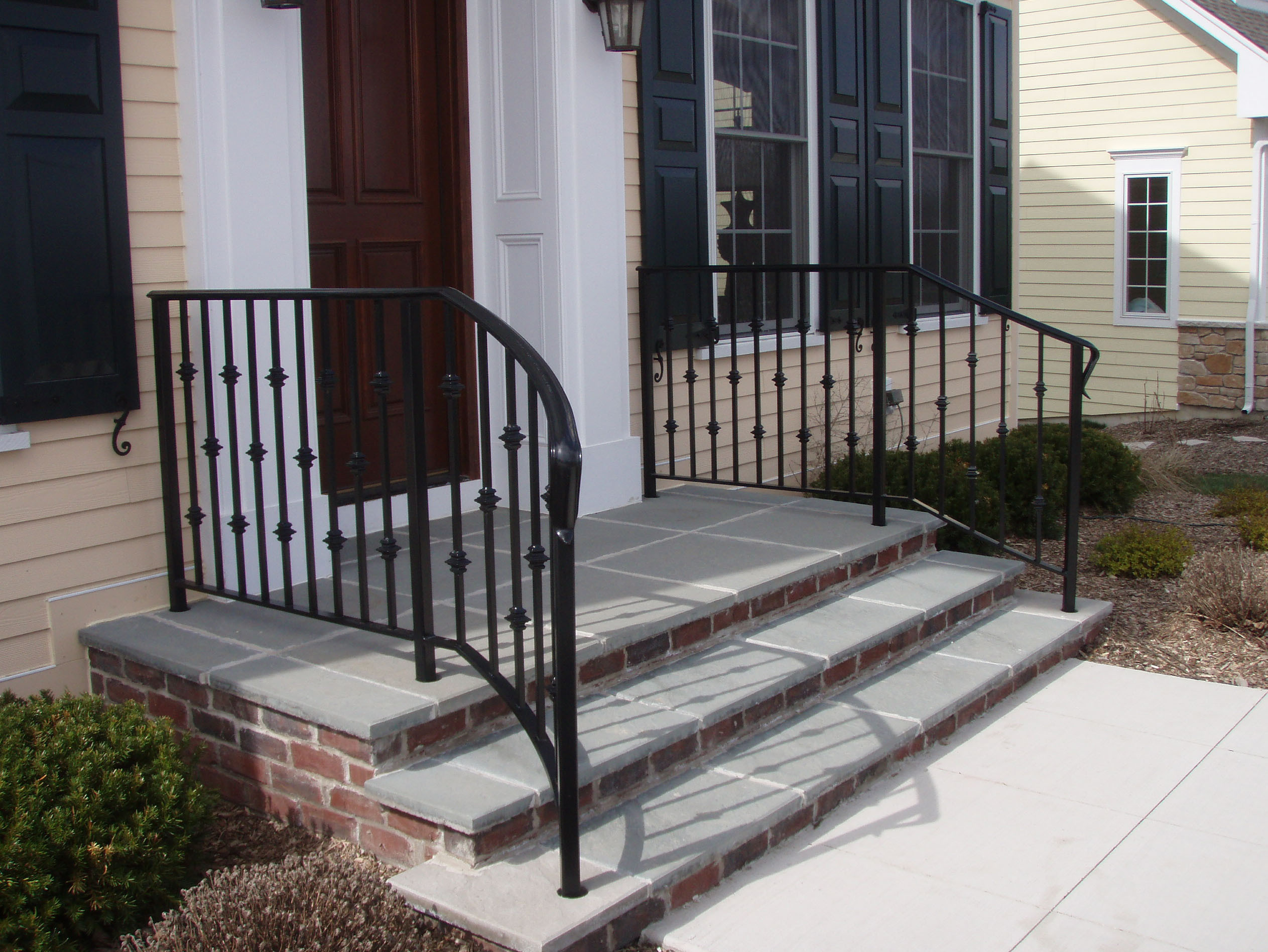 Best ideas about Outdoor Stair Railing Home Depot
. Save or Pin Wrought Iron Handrails Stairs Railings Curving Away From Now.