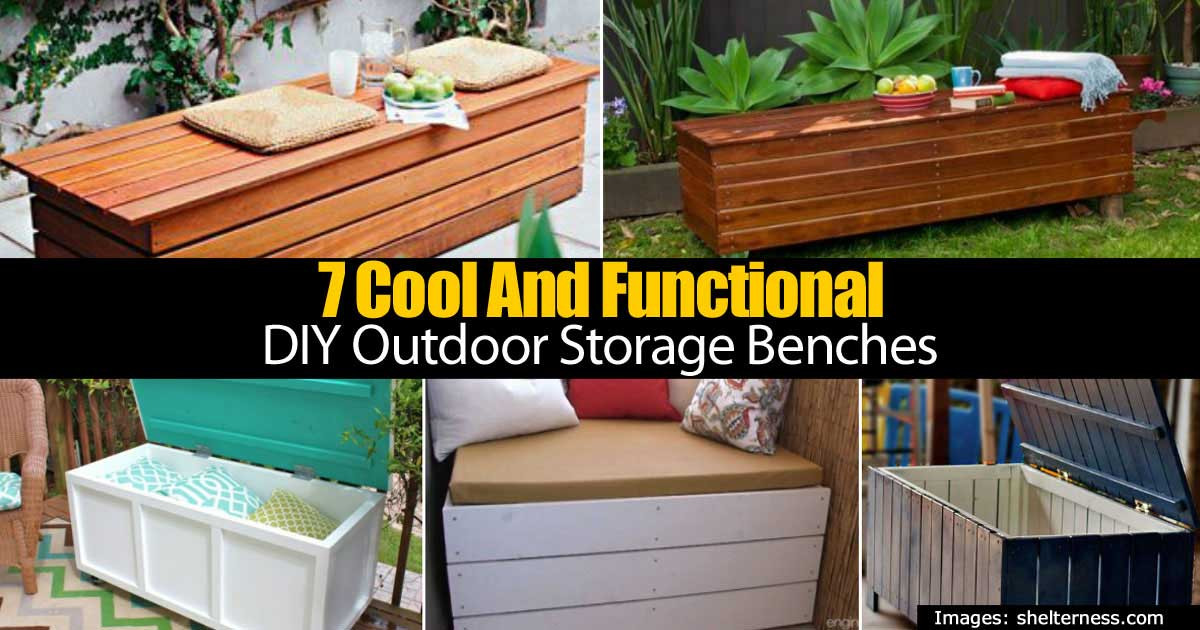 Best ideas about Outdoor Storage Bench DIY
. Save or Pin 7 Cool And Functional DIY Outdoor Storage Benches Now.