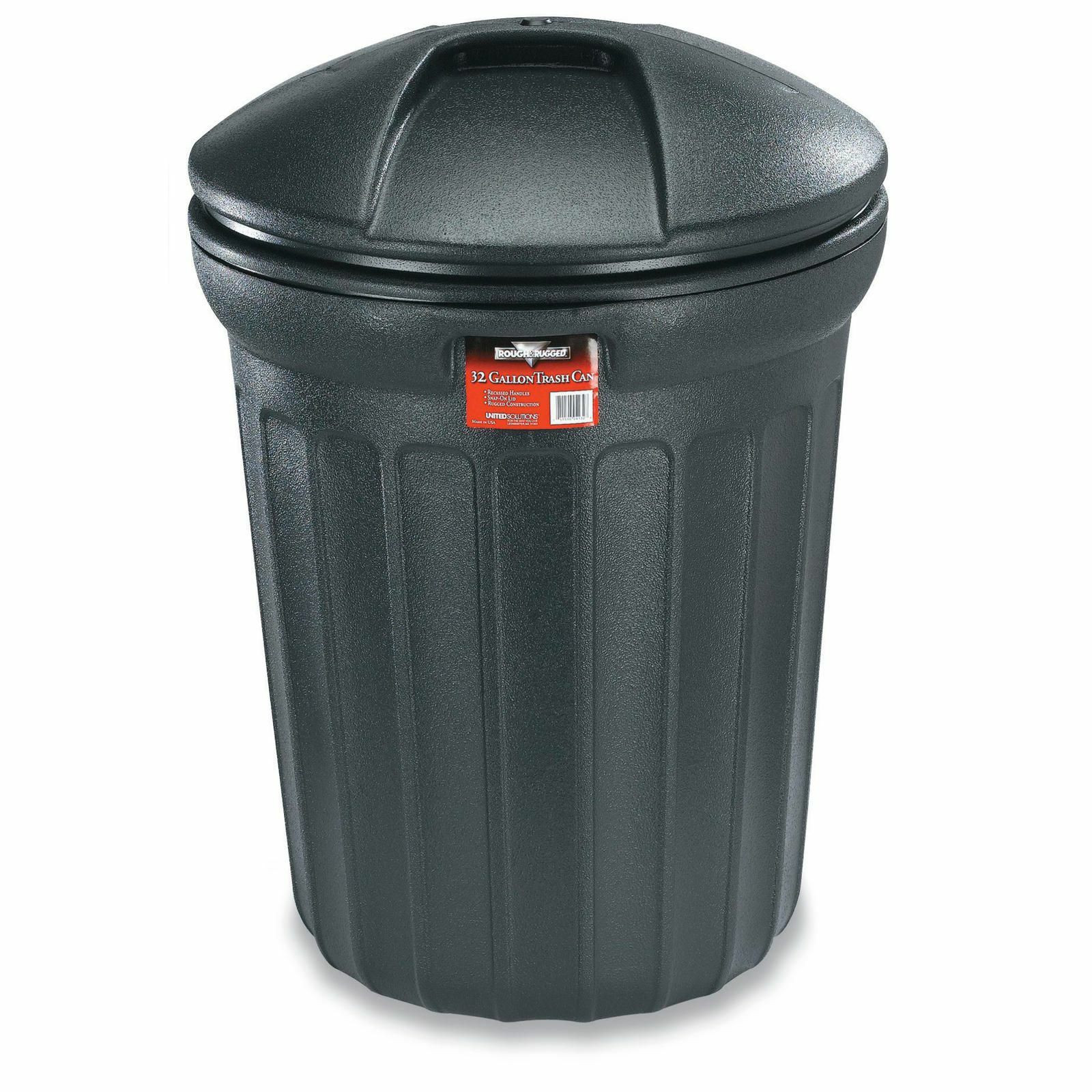 Best ideas about Outdoor Trash Cans
. Save or Pin 32 Gallon Trash Can Big Outdoor Garbage Bin Waste Now.