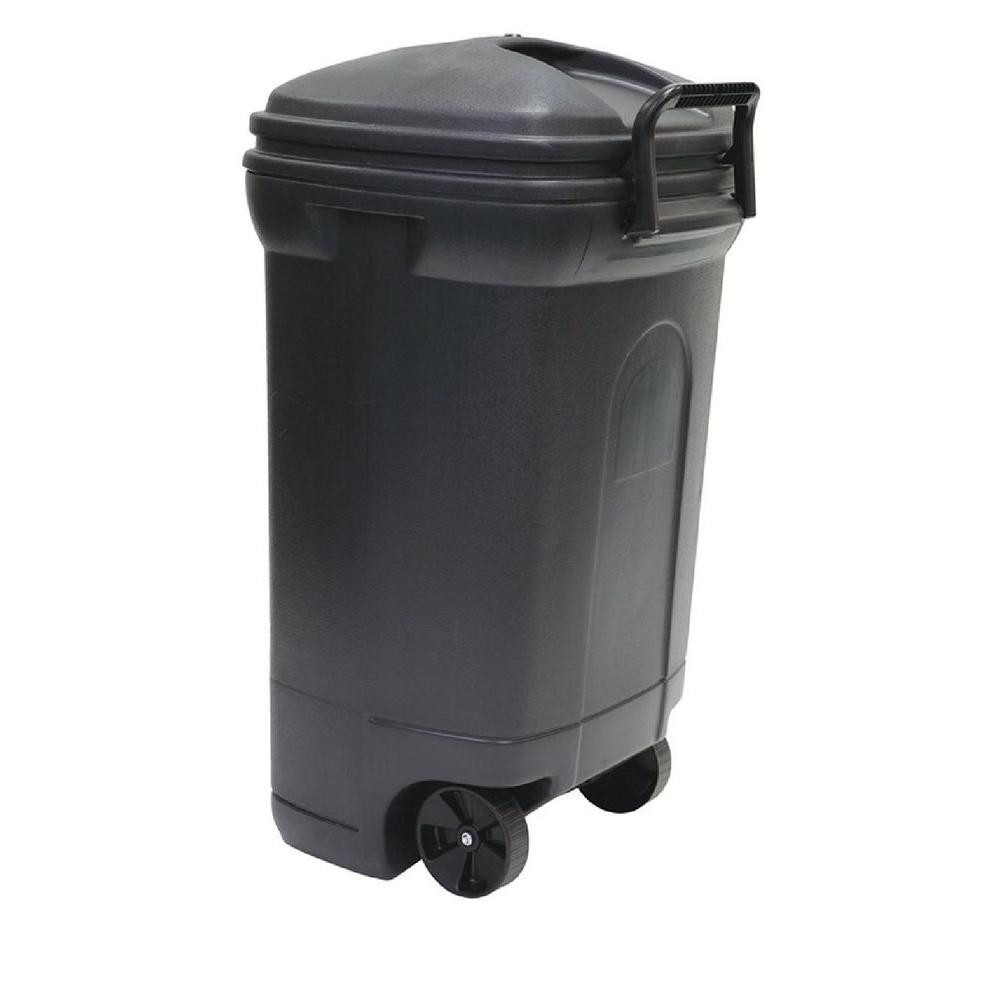 Best ideas about Outdoor Trash Cans
. Save or Pin United Solutions 45 Gal Plastic Wheeled Outdoor Trash Can Now.