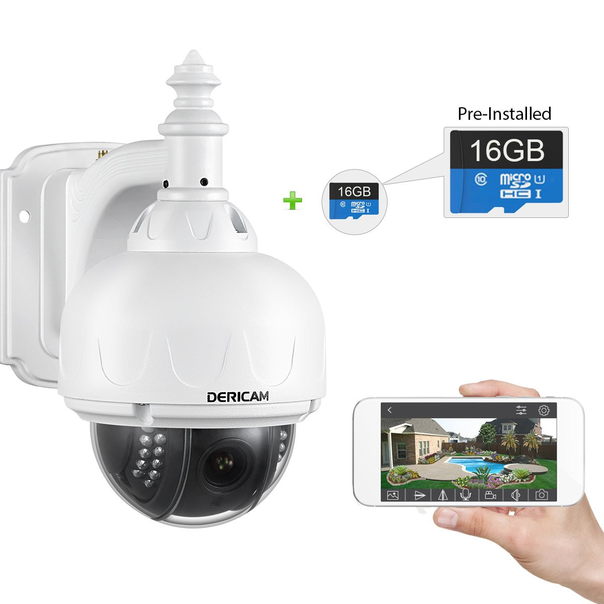 Best ideas about Outdoor Wifi Security Camera
. Save or Pin Dericam Outdoor WiFi Wireless IP Security Camera PTZ Now.