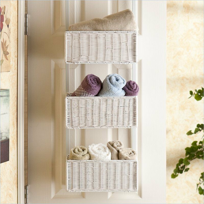 Best ideas about Over The Door Bathroom Organizer
. Save or Pin Over The Door Bathroom Basket Holder Storage White NEW Now.