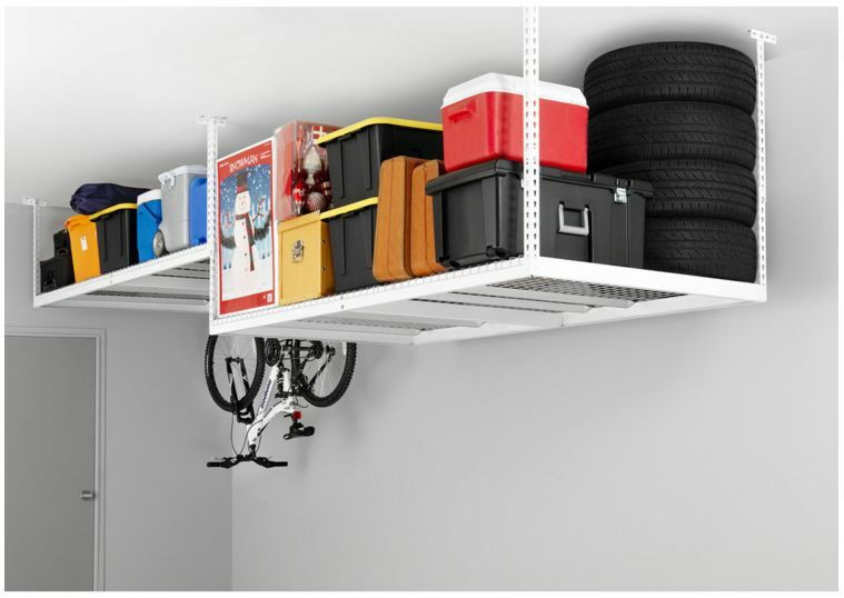 Best ideas about Overhead Garage Storage Rack
. Save or Pin Overhead Garage Ceiling Rack Adjustable Hanging Storage Now.