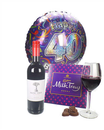 Best ideas about Overnight Birthday Gifts
. Save or Pin Red Wine And Chocolates 40th Birthday Gift Next Day Now.