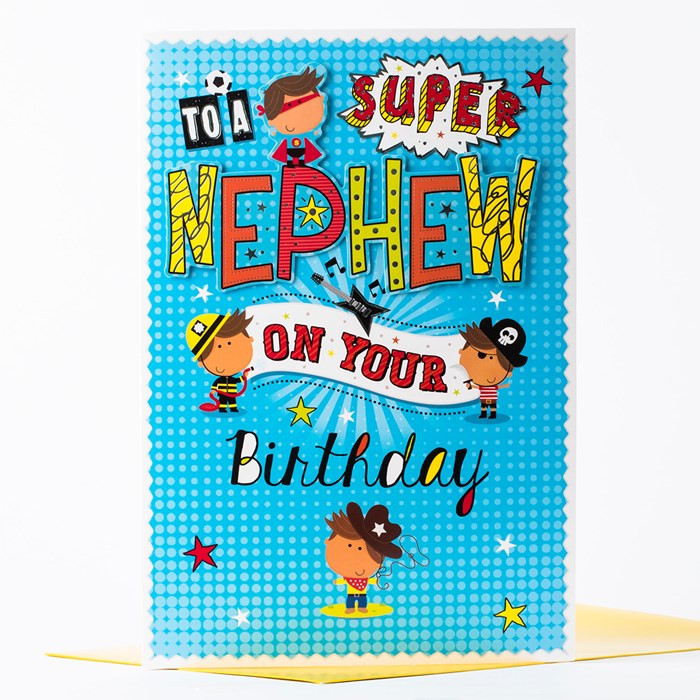 Best ideas about Oversize Birthday Card
. Save or Pin Giant Birthday Card Super Nephew Now.