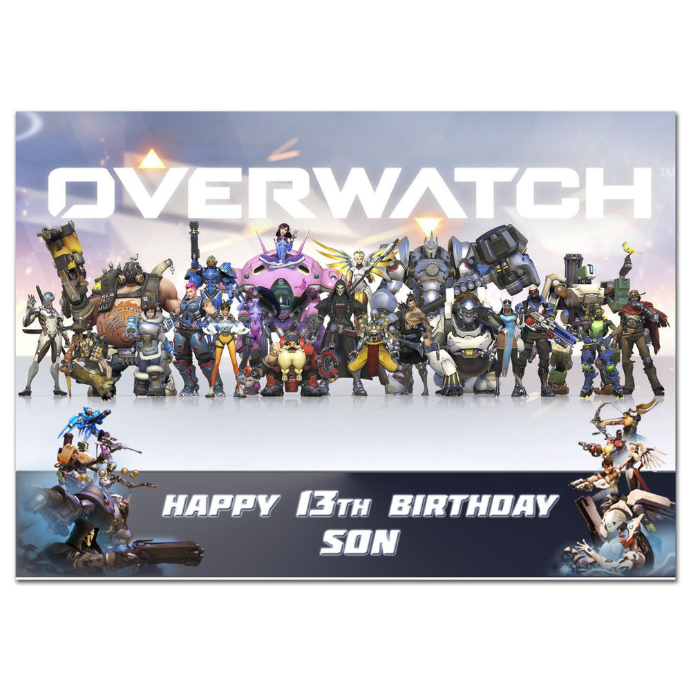 Best ideas about Overwatch Birthday Card
. Save or Pin c358 Personalised Birthday card Custom made for Now.