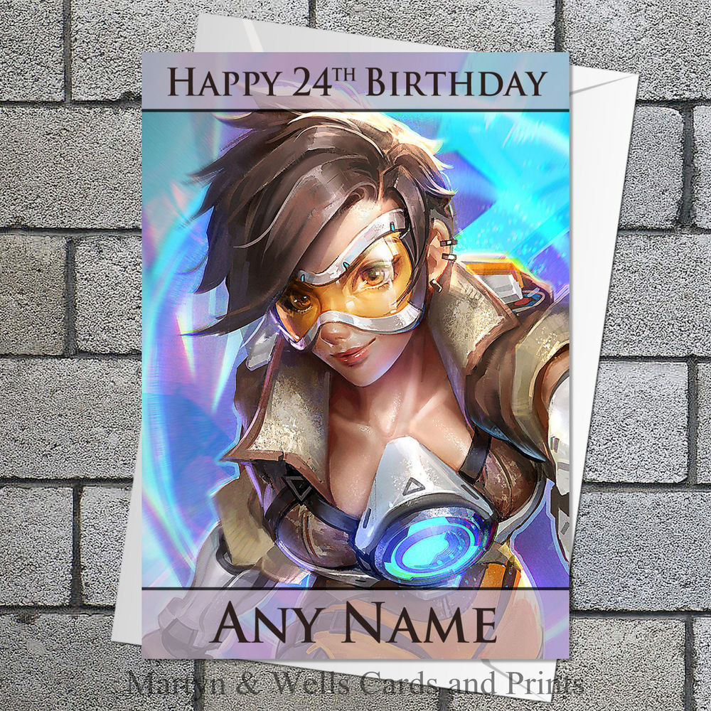 Best ideas about Overwatch Birthday Card
. Save or Pin Overwatch birthday card Tracer Personalised plus Now.