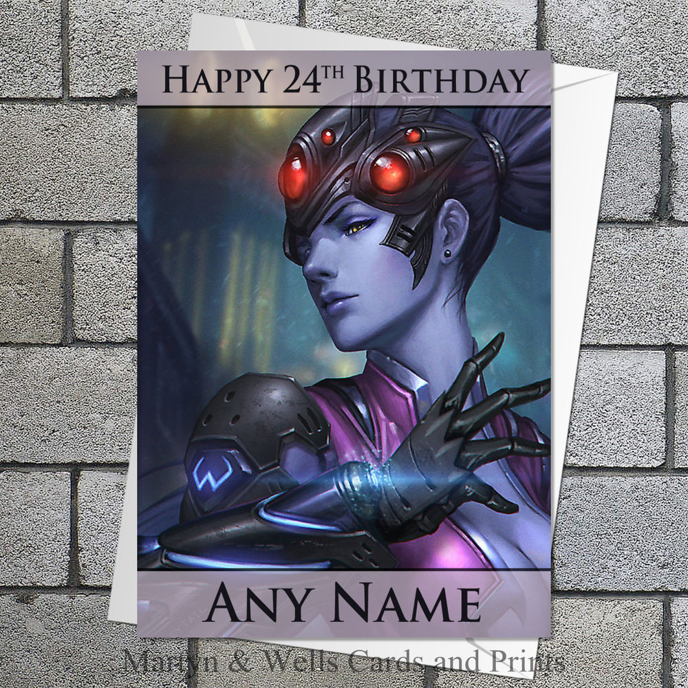 Best ideas about Overwatch Birthday Card
. Save or Pin Overwatch birthday card Widowmaker Personalised plus Now.