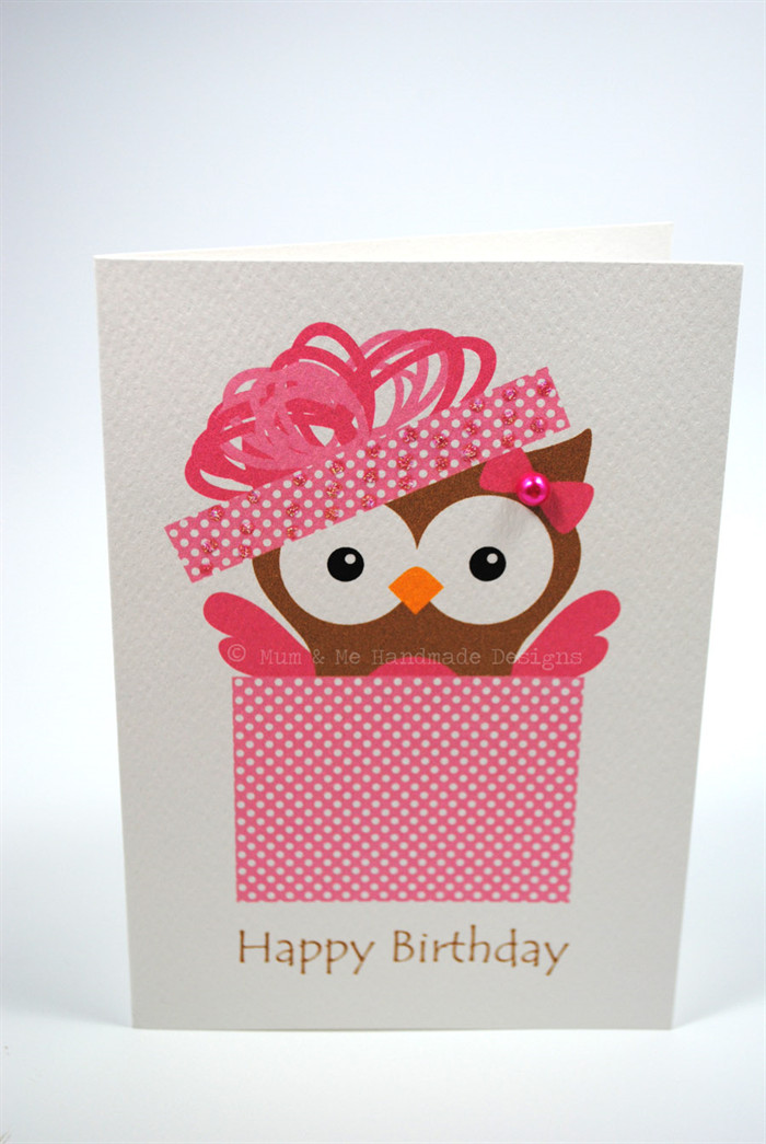 Best ideas about Owl Birthday Card
. Save or Pin Happy Birthday Card Female Birthday Owl in Pink Box Now.