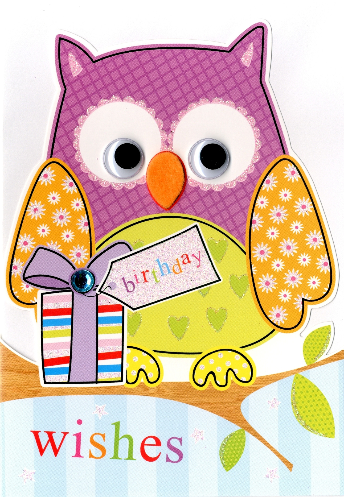 Best ideas about Owl Birthday Card
. Save or Pin Owl Birthday Wishes Greeting Card Hand Finished Simply Now.