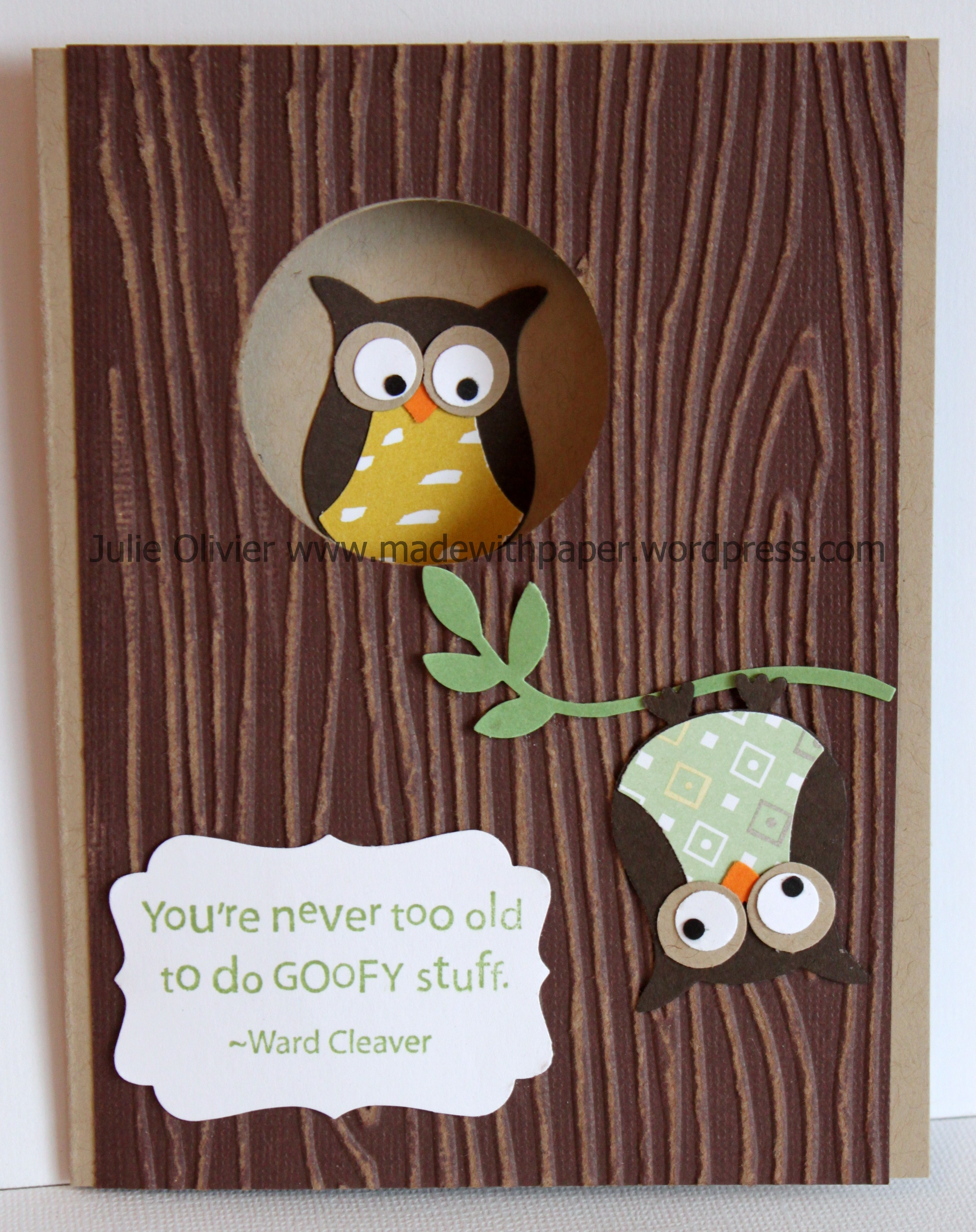 Best ideas about Owl Birthday Card
. Save or Pin Punch art Now.