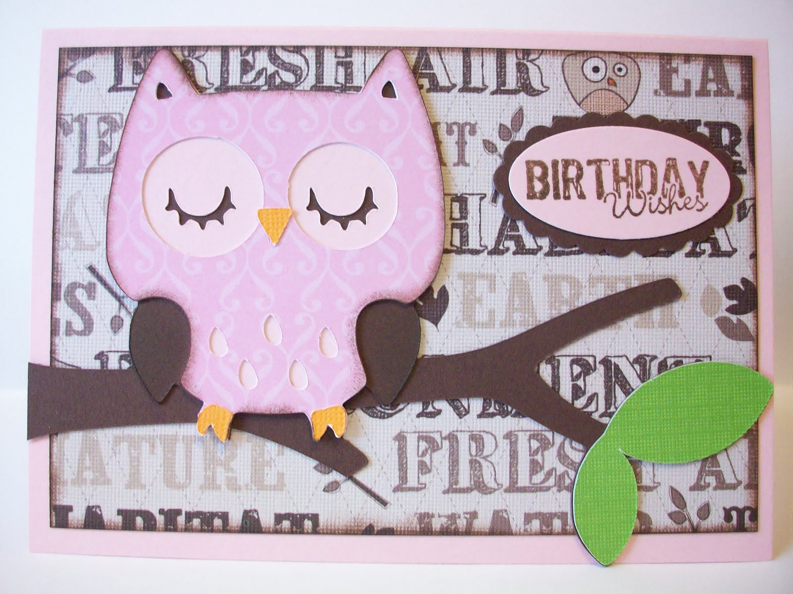 Best ideas about Owl Birthday Card
. Save or Pin Handmade with Love Owl birthday card Now.