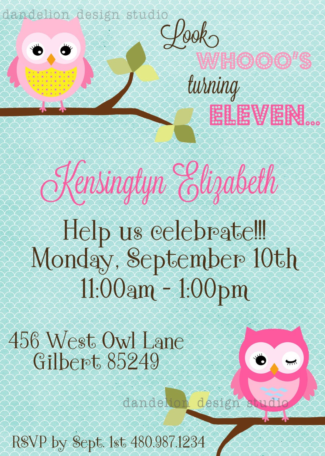 Best ideas about Owl Birthday Invitations
. Save or Pin PRINTABLE Custom Invitation Owl Party Collection Dandelion Now.