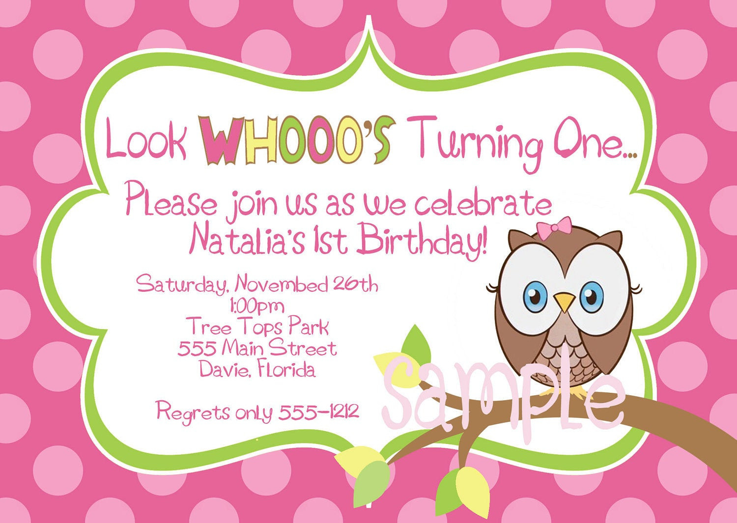 Best ideas about Owl Birthday Invitations
. Save or Pin Hoot Owl Birthday Party Invitation in Hot by BurleyGirlDesigns Now.
