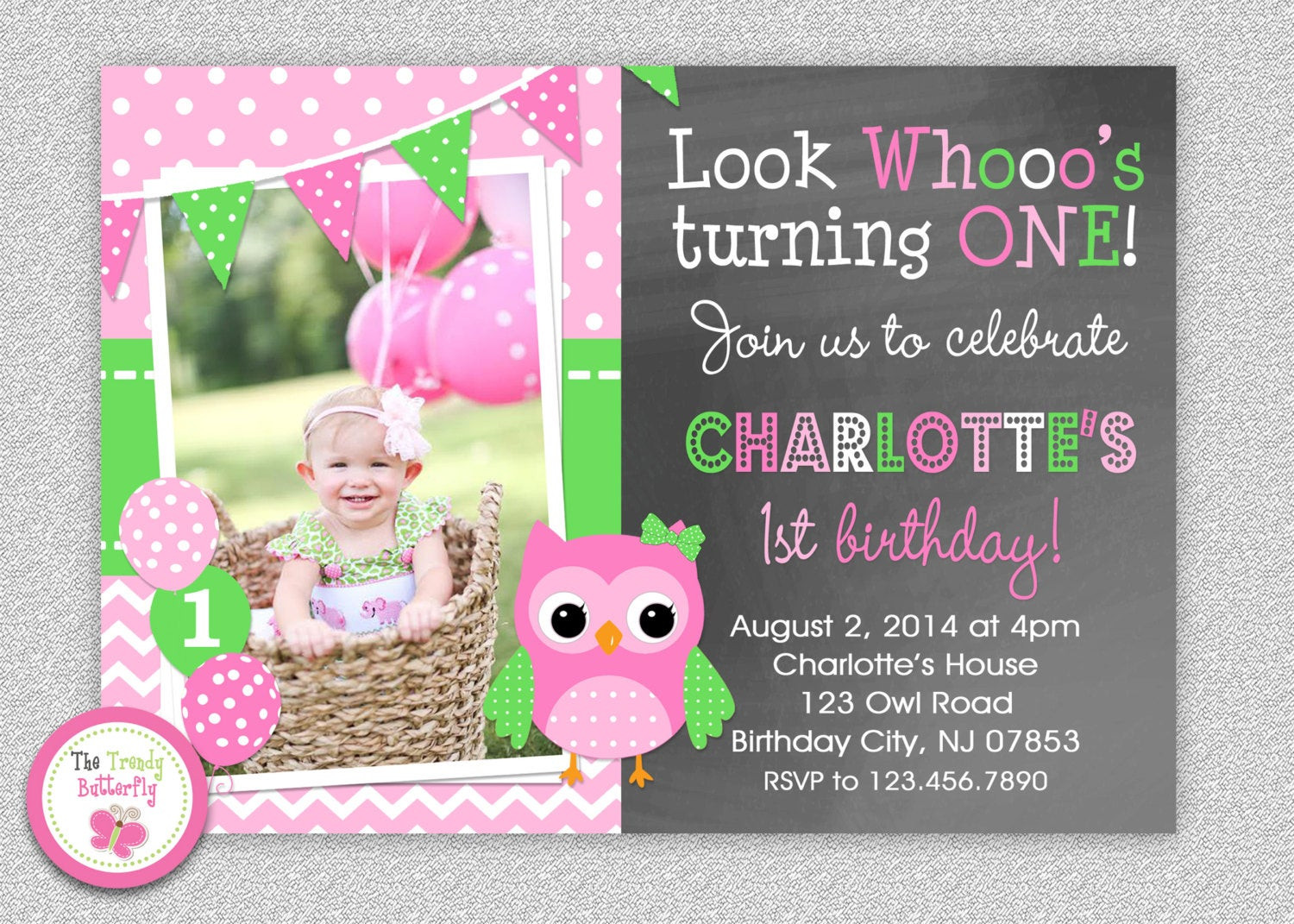Best ideas about Owl Birthday Invitations
. Save or Pin Owl Birthday Invitation Pink and Green Owl Birthday Party Now.