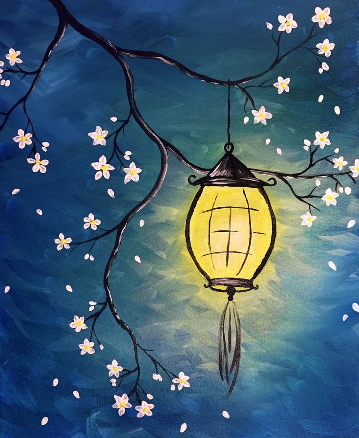 Best ideas about Paint Night Ideas Easy
. Save or Pin Lantern Blossom Now.