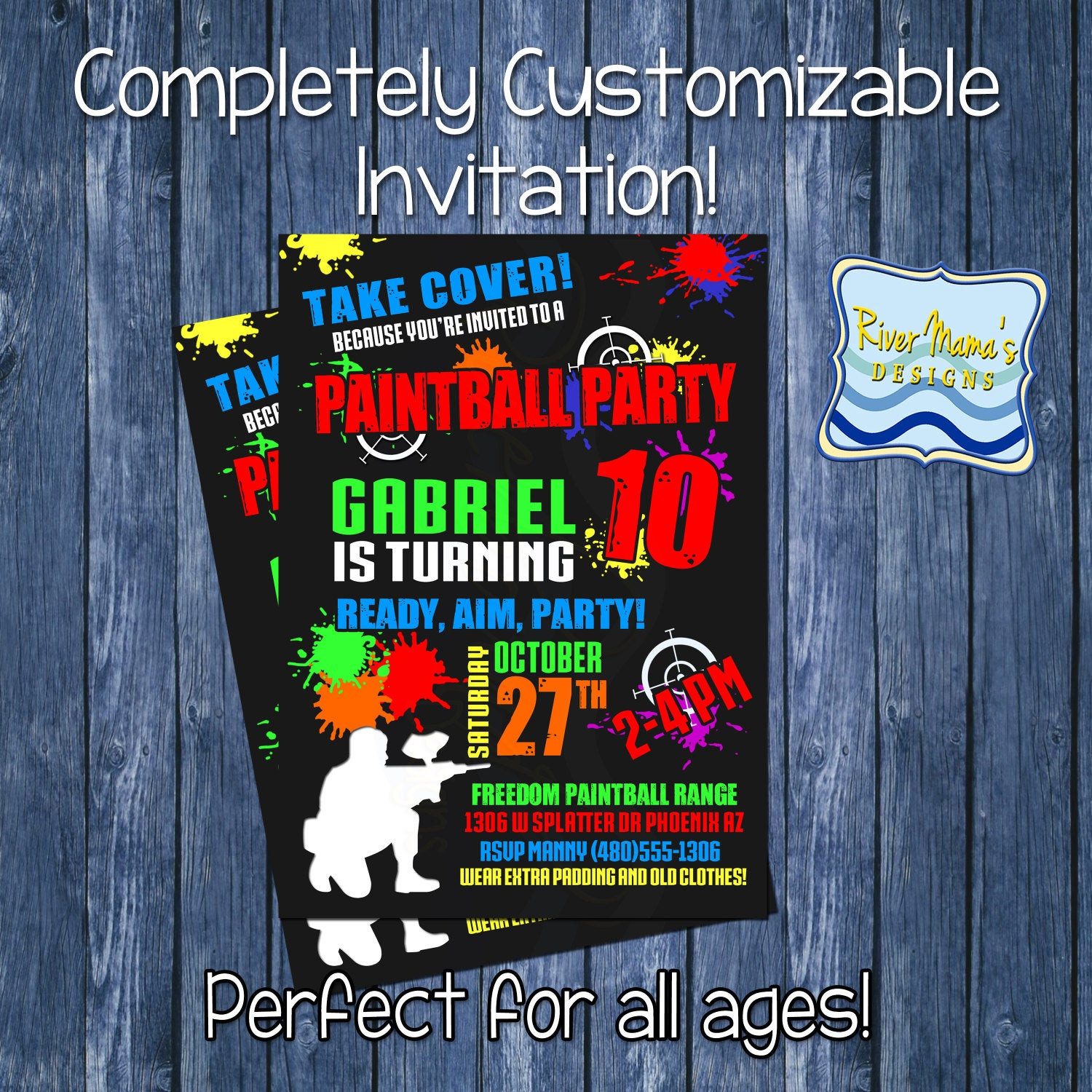 Best ideas about Paintball Birthday Invitations
. Save or Pin Printable Birthday Invitation Paintball or by Now.