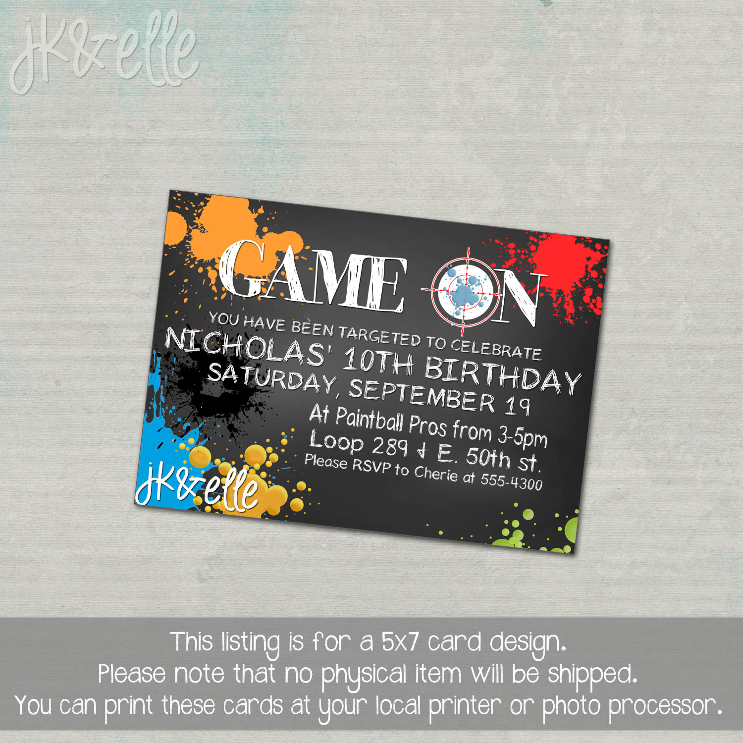 Best ideas about Paintball Birthday Invitations
. Save or Pin Paintball Birthday Party Invitation Now.
