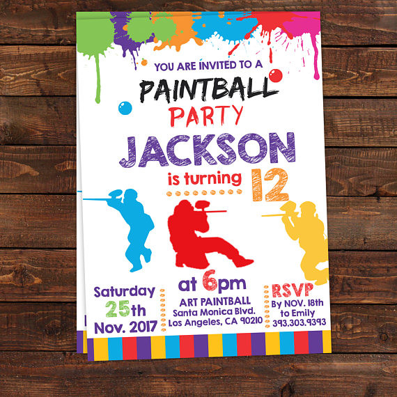 Best ideas about Paintball Birthday Invitations
. Save or Pin Printable Paintball Party Invitations Paintball Invitation Now.
