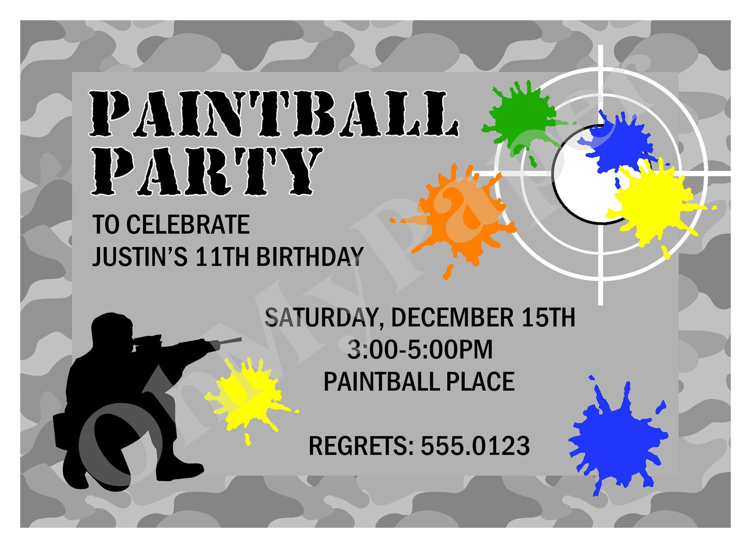 Best ideas about Paintball Birthday Invitations
. Save or Pin Paintball Party Invitations by OhMyPaperLLC on Etsy Now.
