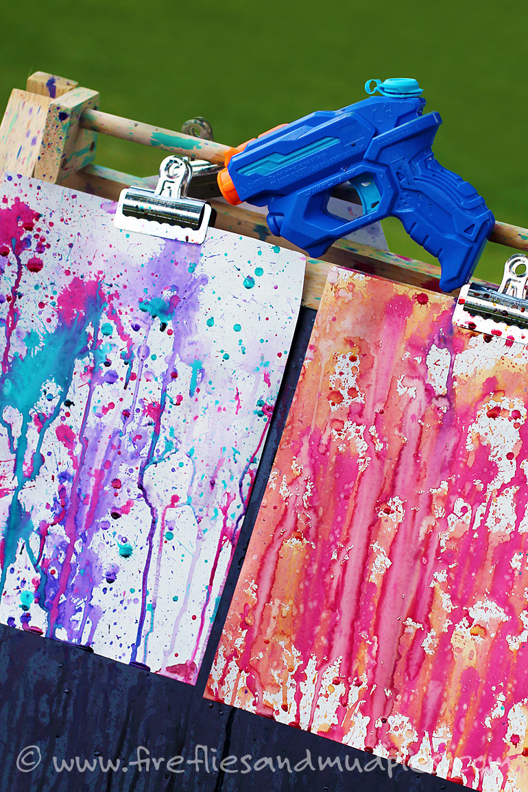 Best ideas about Painting Craft Ideas For Adults
. Save or Pin Fun Art Squirt Gun Painting With Kids Now.
