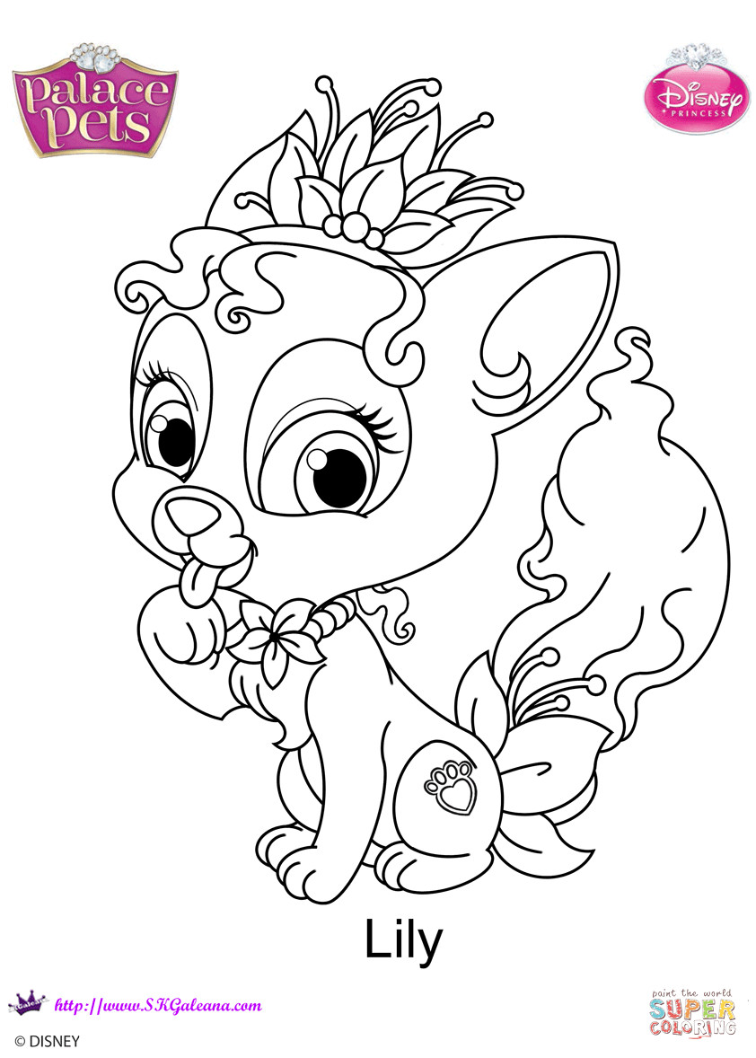 Best ideas about Palace Pets Free Coloring Pages
. Save or Pin Palace Pets Lily coloring page Now.