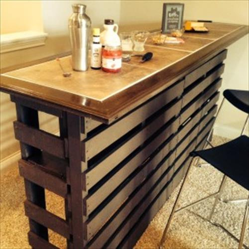 Best ideas about Pallet Bar DIY
. Save or Pin Beautiful DIY Pallet Indoor Bar And Wine Rack Now.