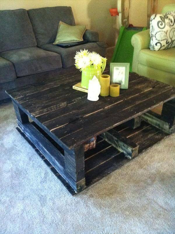 Best ideas about Pallet Coffee Table DIY
. Save or Pin 12 DIY Antique Wood Pallet Coffee Table Ideas Now.