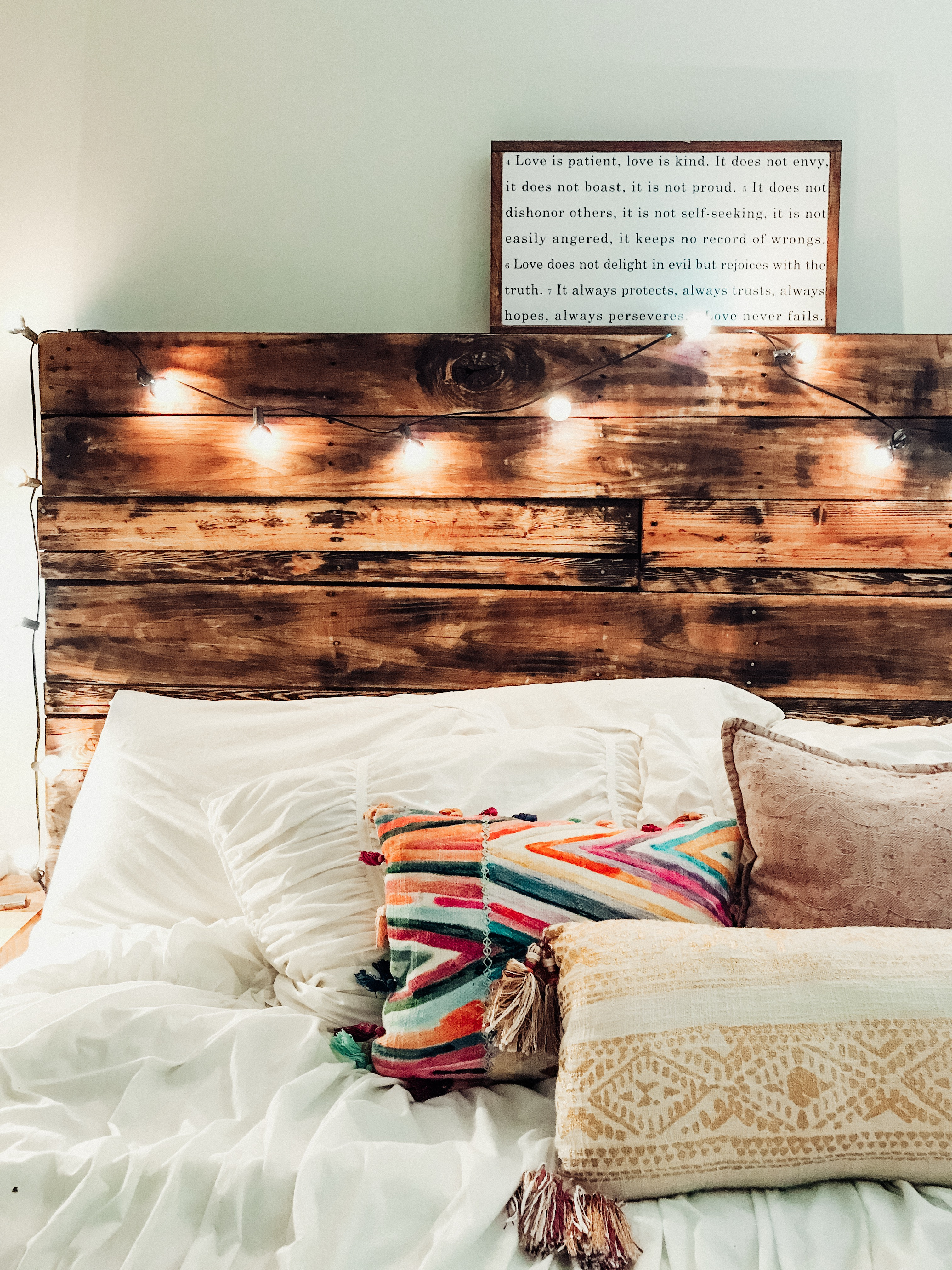 Best ideas about Pallet Headboard DIY
. Save or Pin How to Make a DIY Pallet Headboard like ours SoulScripts Now.