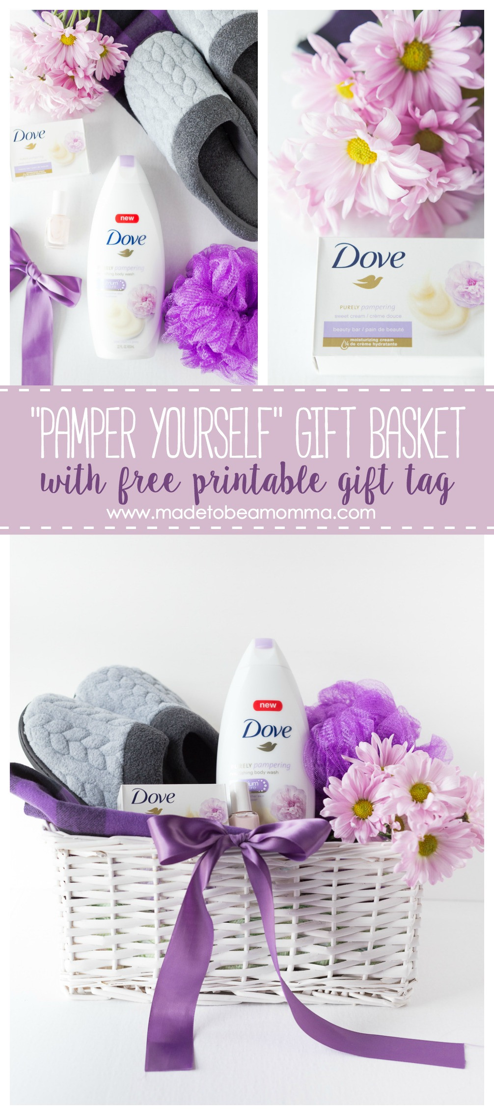 Best ideas about Pamper Yourself Gift Basket Ideas
. Save or Pin Pamper Yourself Gift Basket Made To Be A Momma Now.