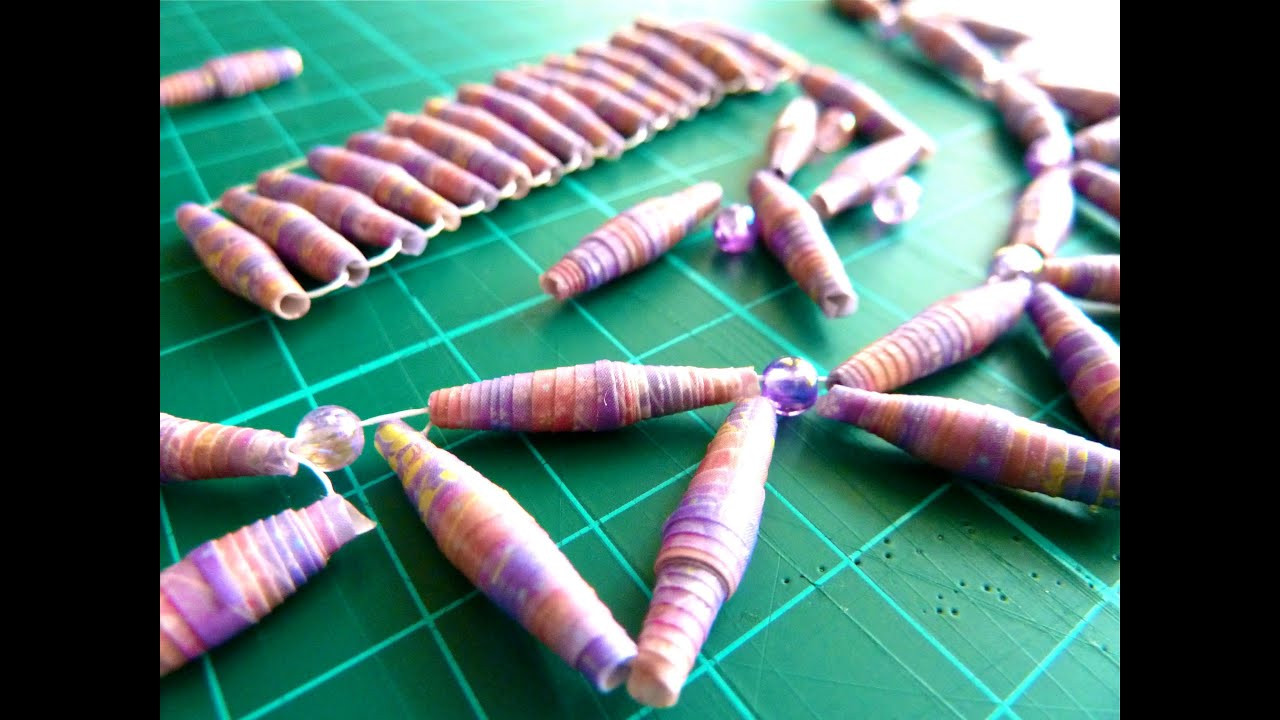 Best ideas about Paper Beads DIY
. Save or Pin DIY Paper Beads And Necklace Now.