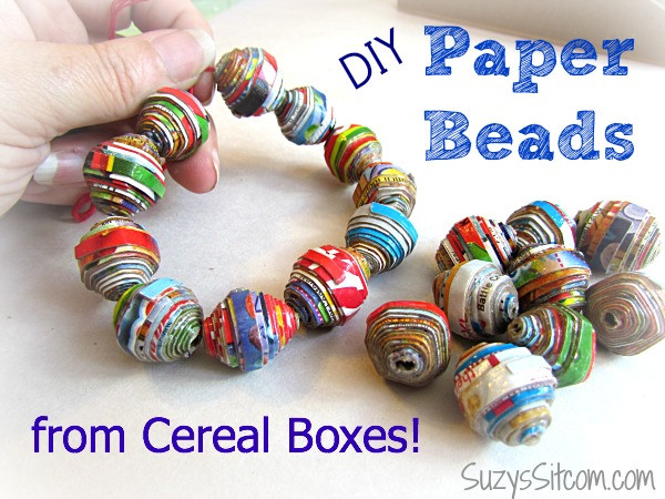 Best ideas about Paper Beads DIY
. Save or Pin Making Paper Beads with Cereal boxes Now.