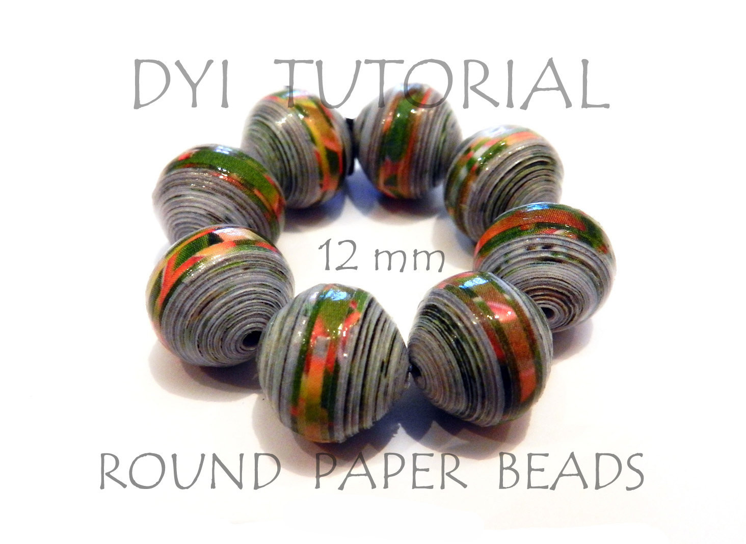 Best ideas about Paper Beads DIY
. Save or Pin DIY Tutorial how to make round paper beads medium size 12mm Now.