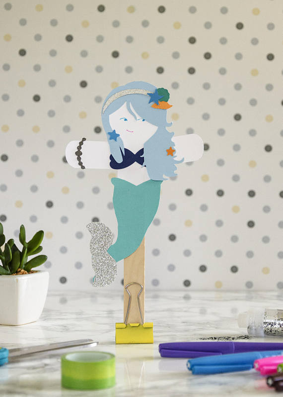 Best ideas about Paper Craft Kits For Adults
. Save or Pin Mermaid Paper Doll Puppet Craft Kits for Kids and Adults Set Now.