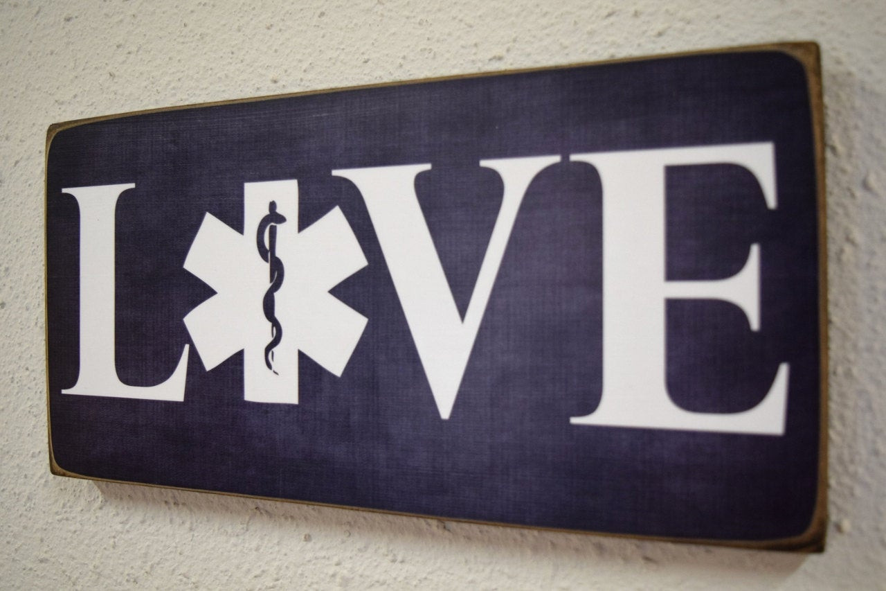 Best ideas about Paramedic Gift Ideas
. Save or Pin EMT Emergency Medical Technician Sign EMT Gift Love Sign Now.