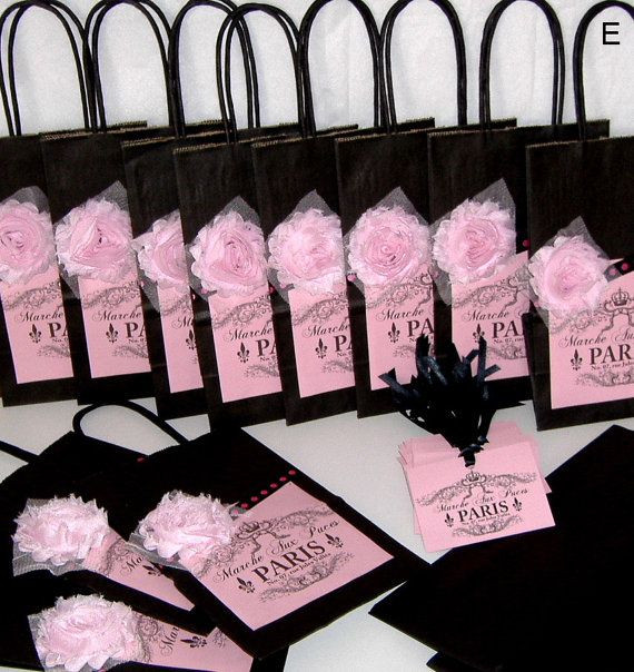 Best ideas about Paris Gift Ideas
. Save or Pin 12 French Paris Party Favor Bags Gift Tags and by Now.