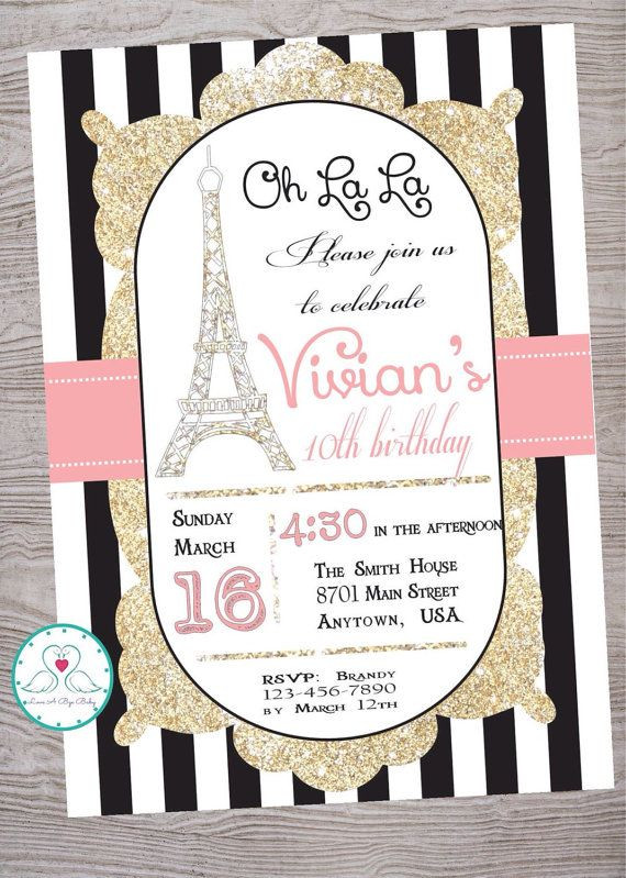 Best ideas about Paris Themed Birthday Invitations
. Save or Pin Best 25 Paris invitations ideas on Pinterest Now.