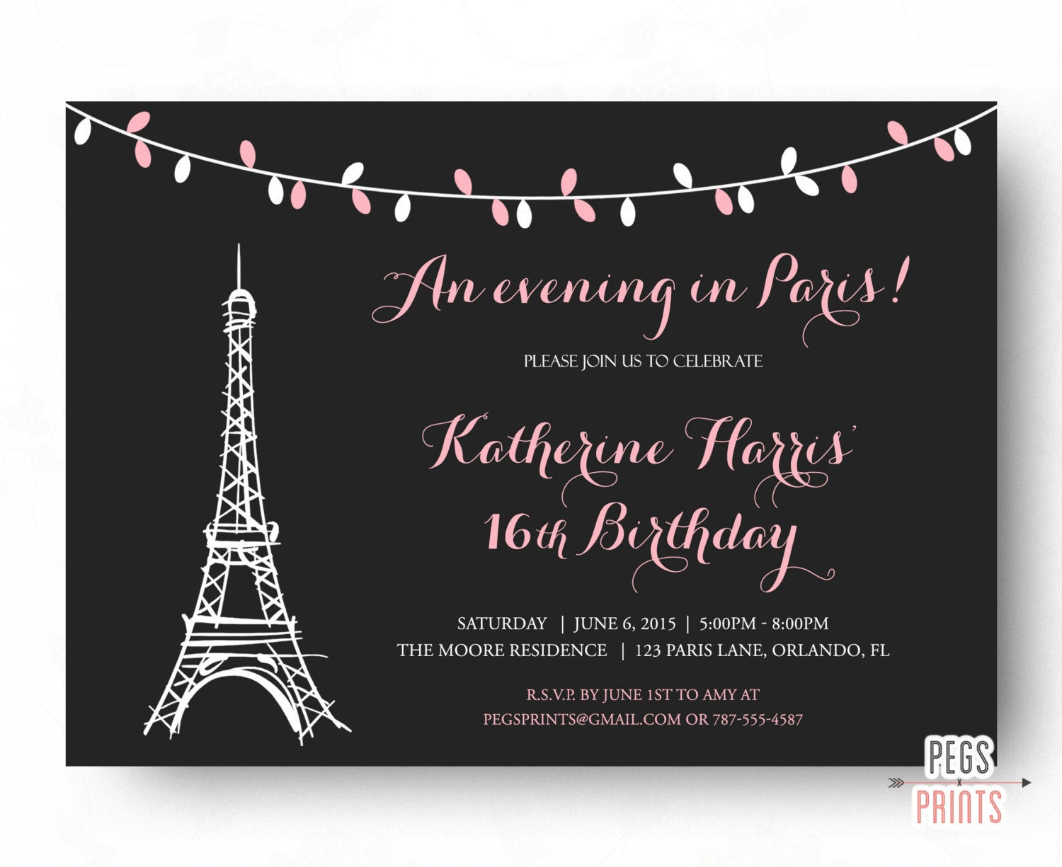 Best ideas about Paris Themed Birthday Invitations
. Save or Pin Paris Sweet 16 Birthday Invitations Printable Paris Theme Now.