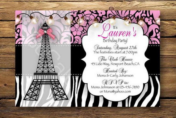 Best ideas about Paris Themed Birthday Invitations
. Save or Pin Best 25 Birthday party invitation wording ideas on Now.