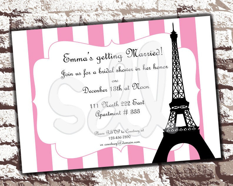 Best ideas about Paris Themed Birthday Invitations
. Save or Pin PRINTABLE PDF Paris Theme Customized Invitation Birthday Now.